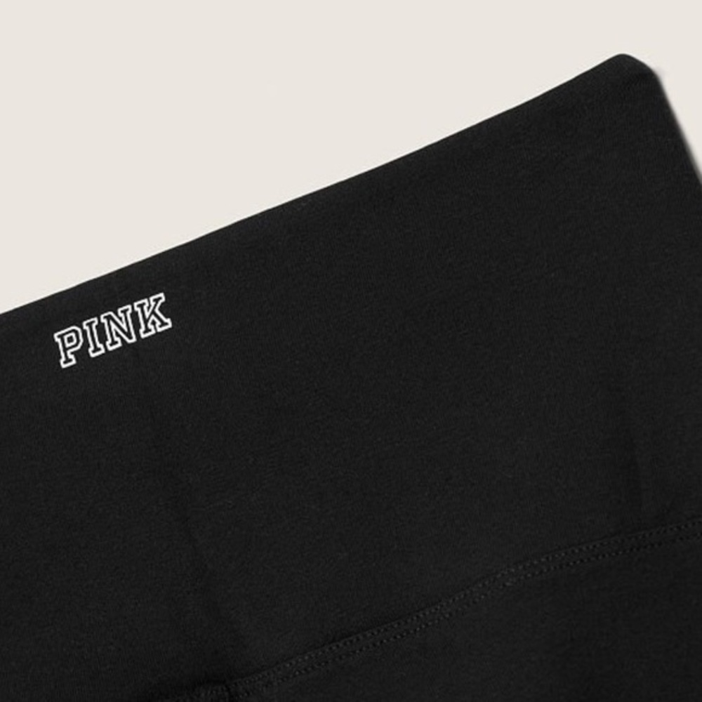 Victoria’s Secret pink, active yoga, solid black Full Length Leggings - Picture 4 of 7